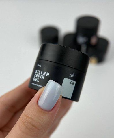 Гель для моделирования Siller Zefir Gel №08 (голубой) 15 мл 892 фото