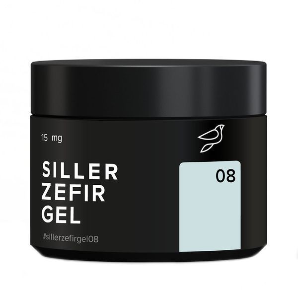 Гель для моделювання Siller Zefir Gel №08 (блакитний) 15 мл 892 фото