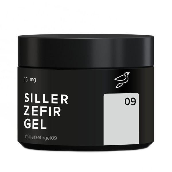 Гель для моделирования Siller Zefir Gel №09 (серо-голубой) 15 мл 893 фото