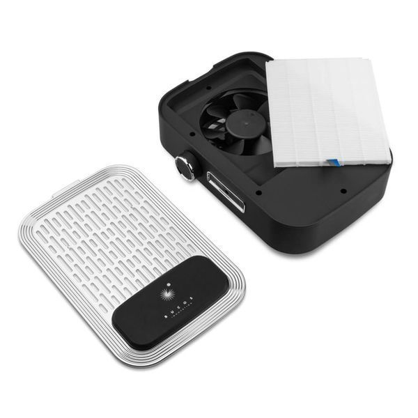 Вытяжка Bucos Cyclone V3-B WHITE с НЕРА-фильтром и аккумулятором 100W для маникюра 492 фото
