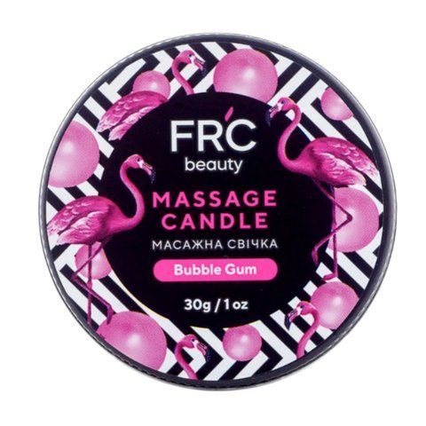 FRC Beauty Свічка масажна Bubble Gum (диня-ківі), 30 г 1056 фото