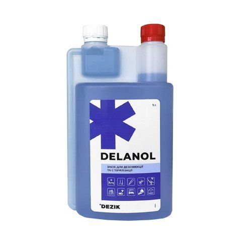 Засіб для холодної стерилізації інструментів DEZIK DELANOL 1000 мл 793 фото