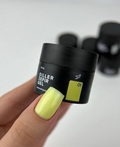 Гель для моделирования Siller Zefir Gel №01 (лимонный) 15 мл 885 фото