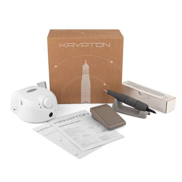 Фрезер для манікюру та педикюру Bucos Krypton XPS-400 White/Purple 024 фото