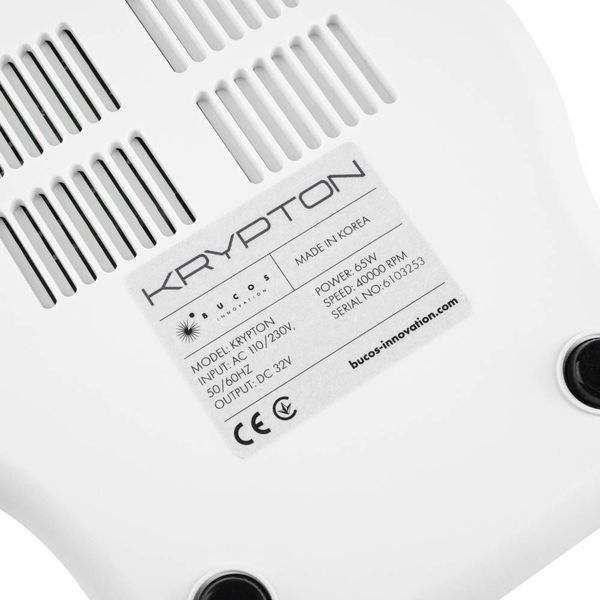 Фрезер для манікюру та педикюру Bucos Krypton XPS-400 White/Purple 024 фото