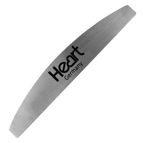 Пилка-основа для нігтів Heart Half Metal Steel (півмісяць, метал) 429 фото