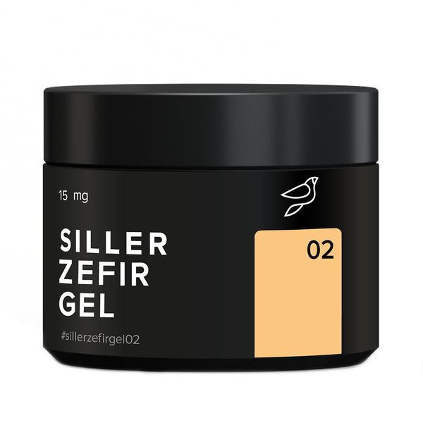 Гель для моделювання Siller Zefir Gel №02 (пастельний теплий жовтий) 15 мл 886 фото