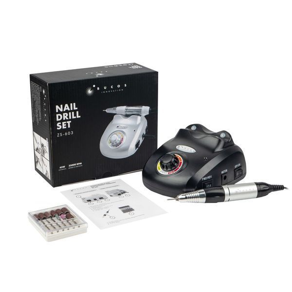 Фрезер для маникюра и педикюра Bucos Nail Drill ZS-603 Pro Black 1469 фото