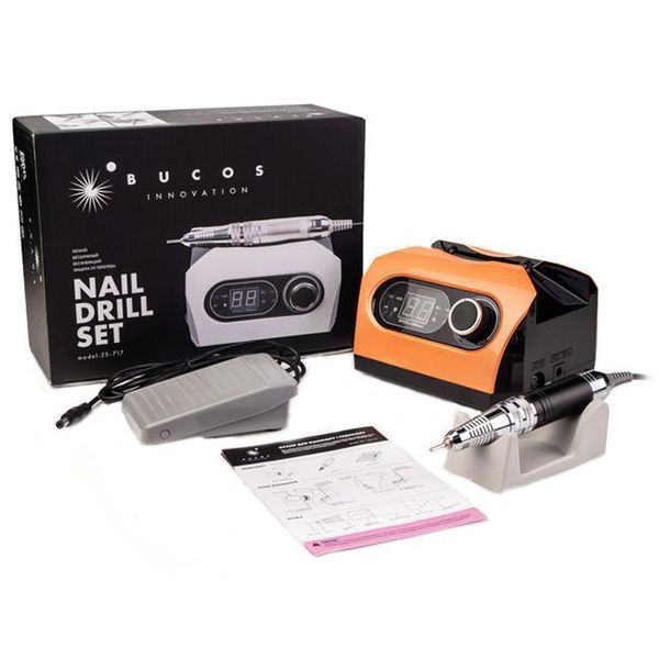 Фрезер для маникюра Bucos Nail Drill ZS-717 PRO Orange 028 фото