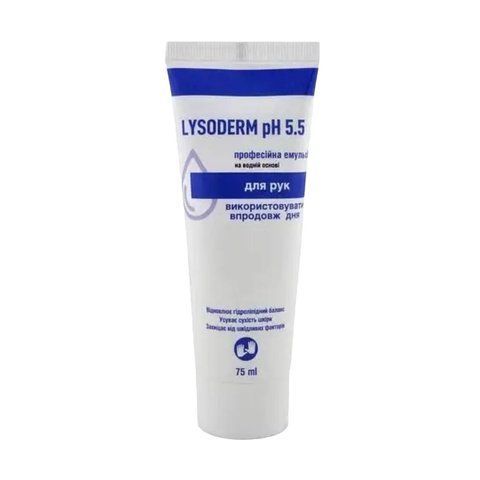 Крем для рук та тіла Lysoderm PH 5,5 75 мл 765 фото