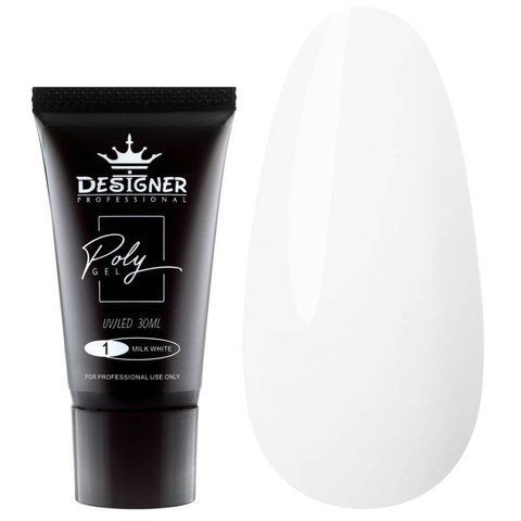Полігель Designer Milk White №1 470 фото
