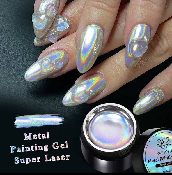 Металева гель фарба, Born Pretty Super Laser 5 g 928 фото