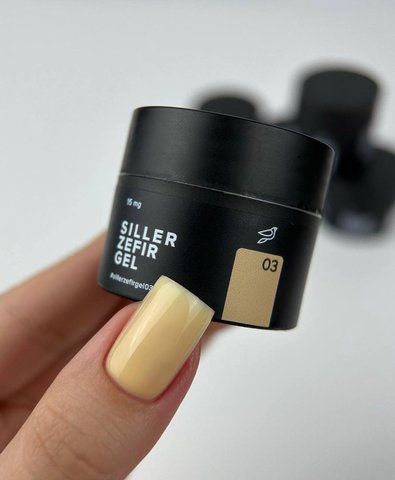 Гель для моделирования Siller Zefir Gel №03 (желтый) 15 мл 887 фото