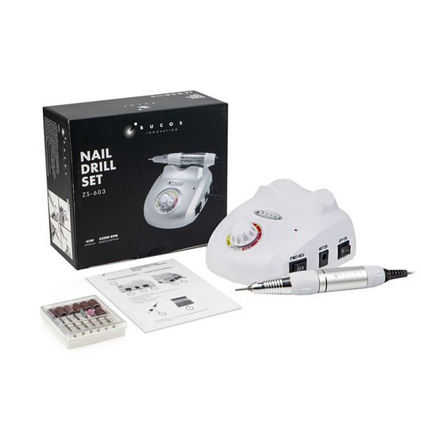 Фрезер для маникюра и педикюра Bucos Nail Drill ZS-603 Pro White 1465 фото