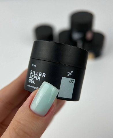Гель для моделирования Siller Zefir Gel №07 (светло-голубой) 15 мл 891 фото
